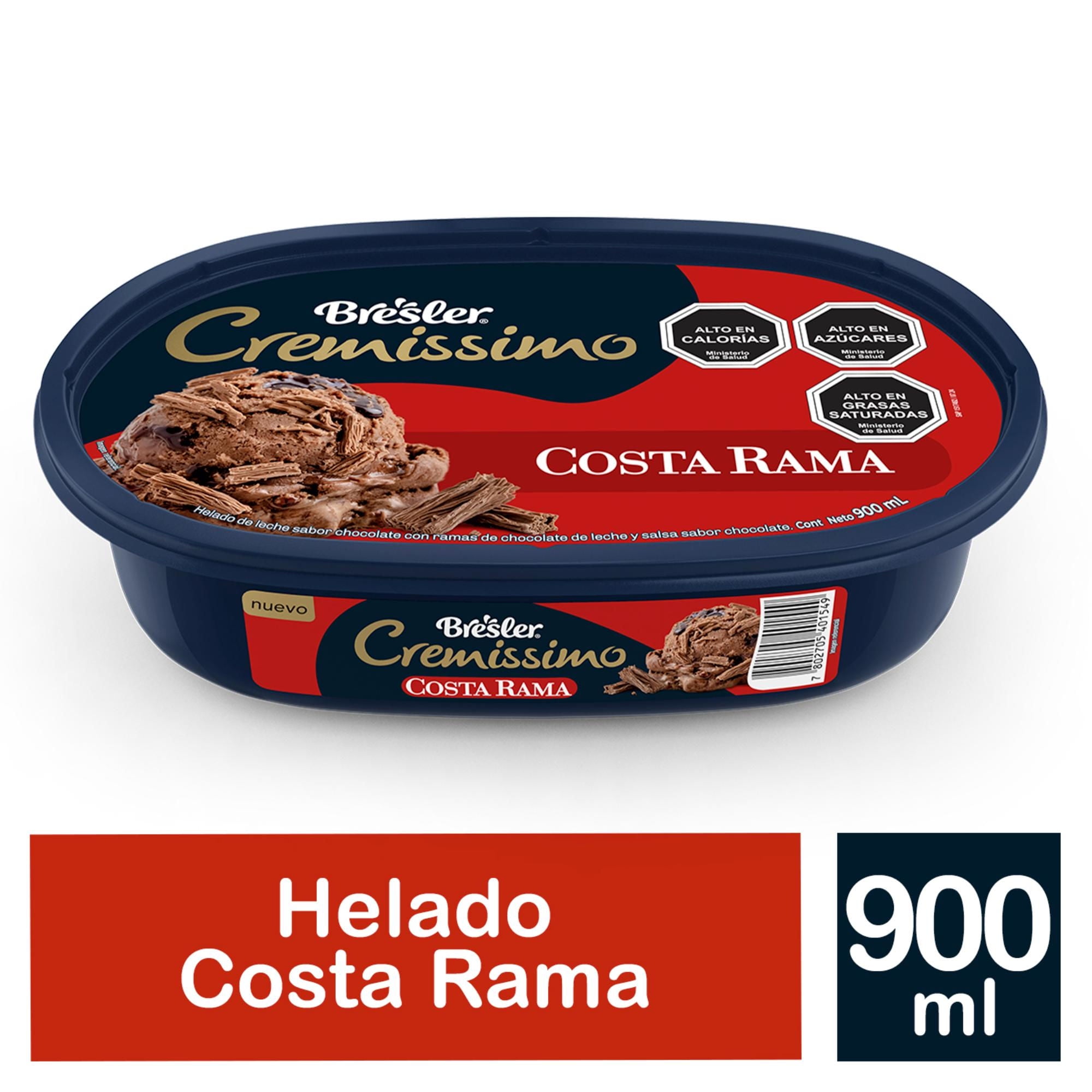 Helado Postre Costa Rama Chocolate Cassata 900 ml Bresler