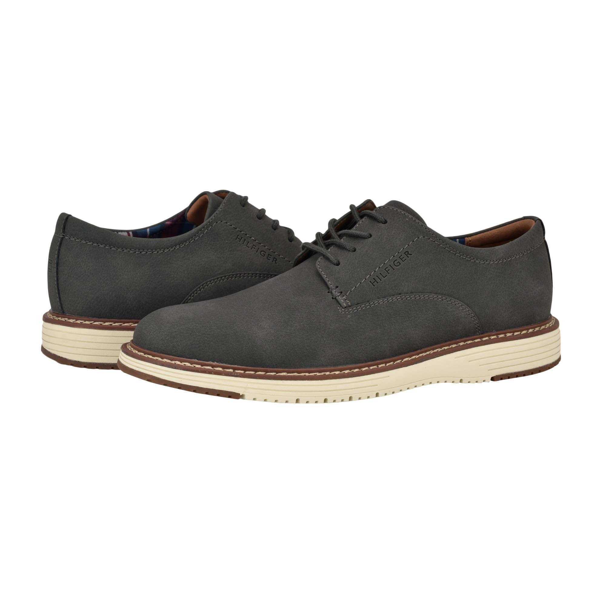 Zapatos Tommy Hilfiger Hiday Oxford Para Hombre, Gris Oscuro, 2020
