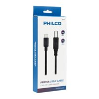 Philco - Cable De Impresora A Usb C 1800Cm Negro B42196