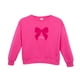 thumbnail image 1 of Polerón Niña Cuello Redondo Estampado Cinta Fucsia, 1 of 3