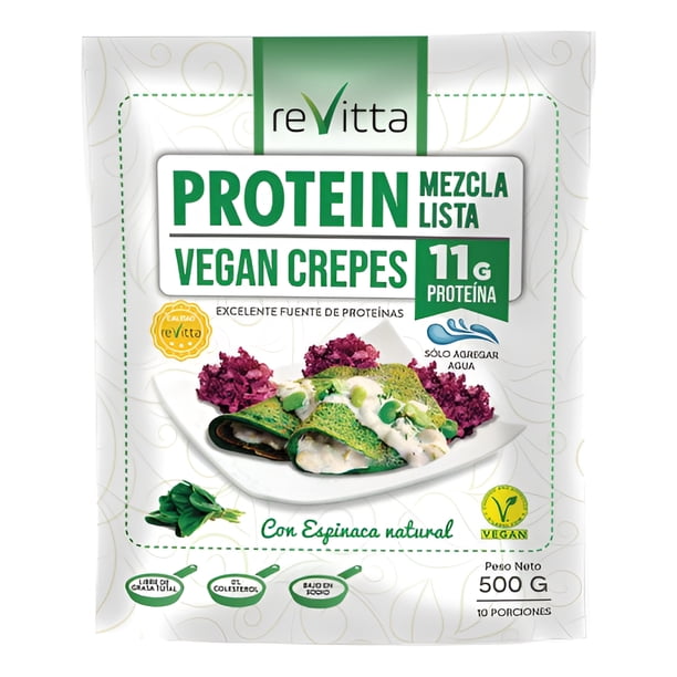 Crepes Vegano Proteico 500 Grs. Mezcla Lista (solo Agua)