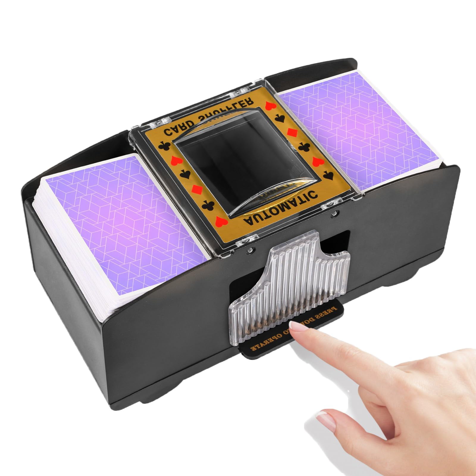 Mezclador Automático De Cartas Feierya Para 2 Barajas Para Juego De Póker Y Uno