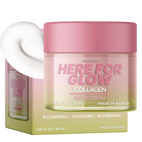 Crema de Noche Vegana con Colágeno – Sunday Essence 50 ml