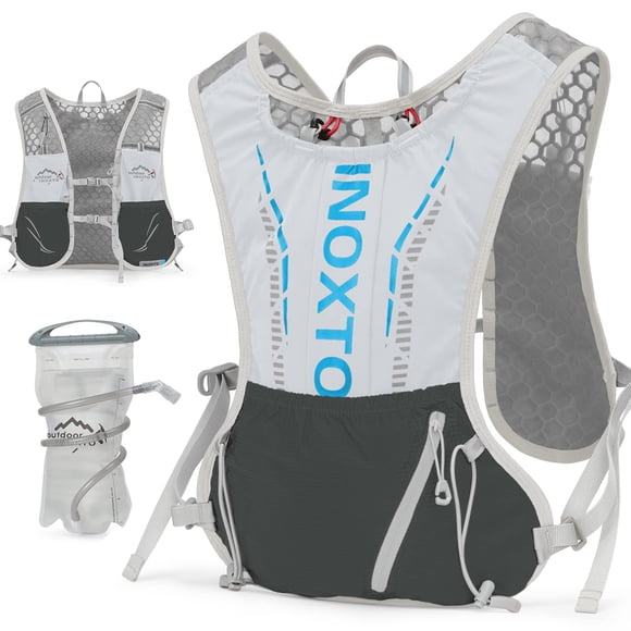 Chaleco de hidratación, mochila INOXTO, ligera, bolsa de agua de 1,6 L