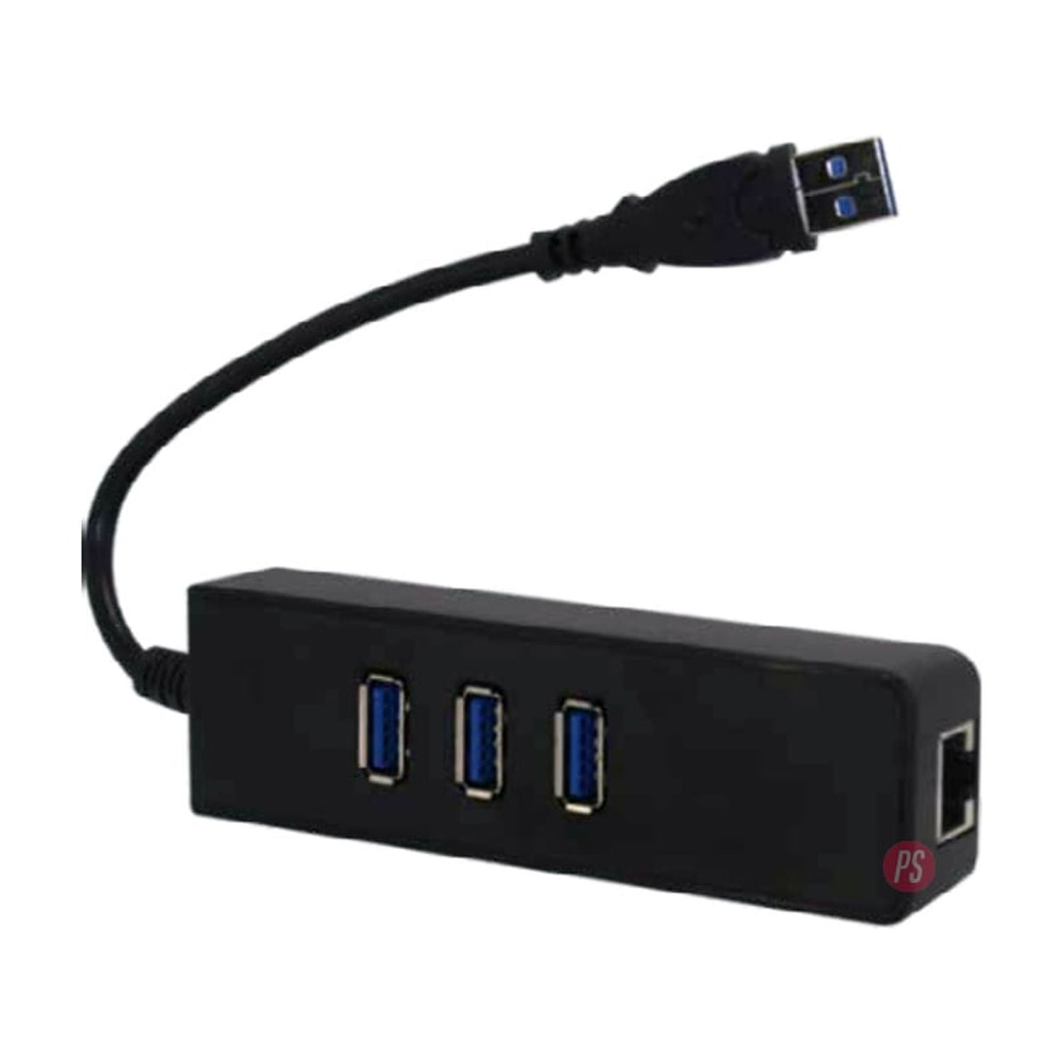 Tecnolab - Hub Usb 3 Puertos 3.0 Y Puerto Ethernet - Ps