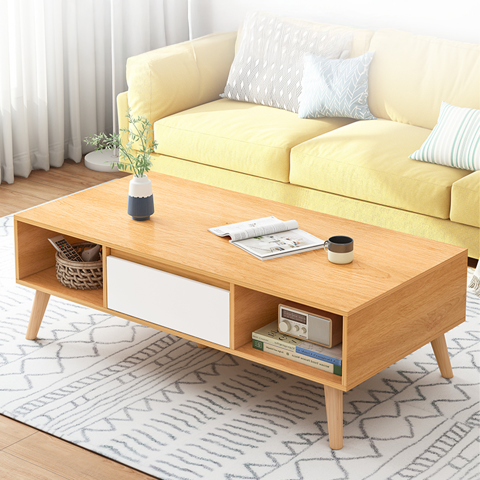 Tienda El Garage - Mesa De Centro Vintage Lilo Large 120X60X45.5 Madera Xp-6