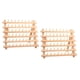 thumbnail image 1 of 2pcs Estante De Hilo De Madera / Organizador De Soporte De Hilo 60-carretes Suministros De Costura, 1 of 5