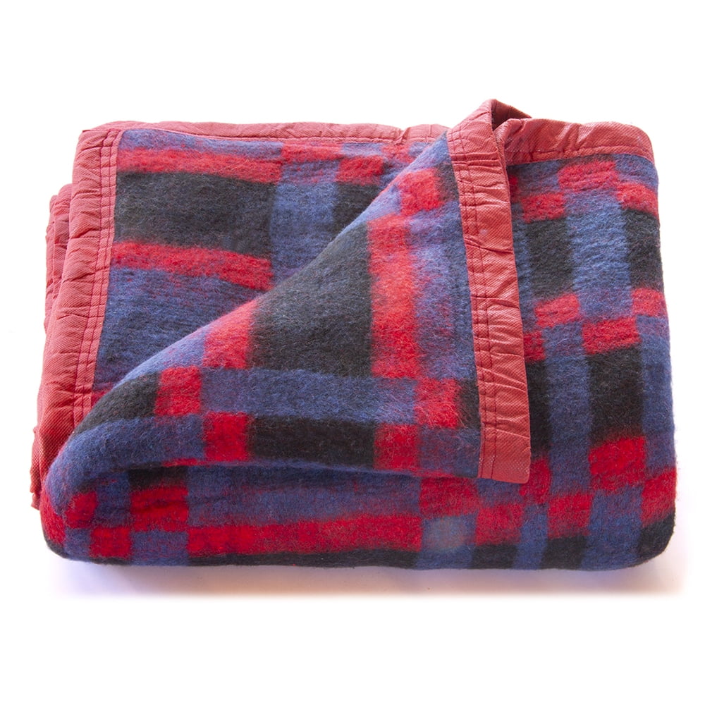 Masel - Frazada Policoton 1.5 Plazas Rojoazul