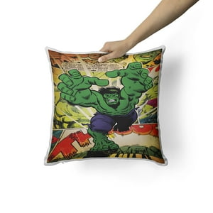 Creango - Cojin Decorativo Hulk Marvel Comic