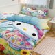 thumbnail image 1 of Cartoon Hello Kitty Comforter Sun And Rainbow Mountain 3-Piece Bed Sheets Warm Kawaii Bedding Set Cute Soft Bedclothes for Boys Girls Kids Twin, 1 of 5