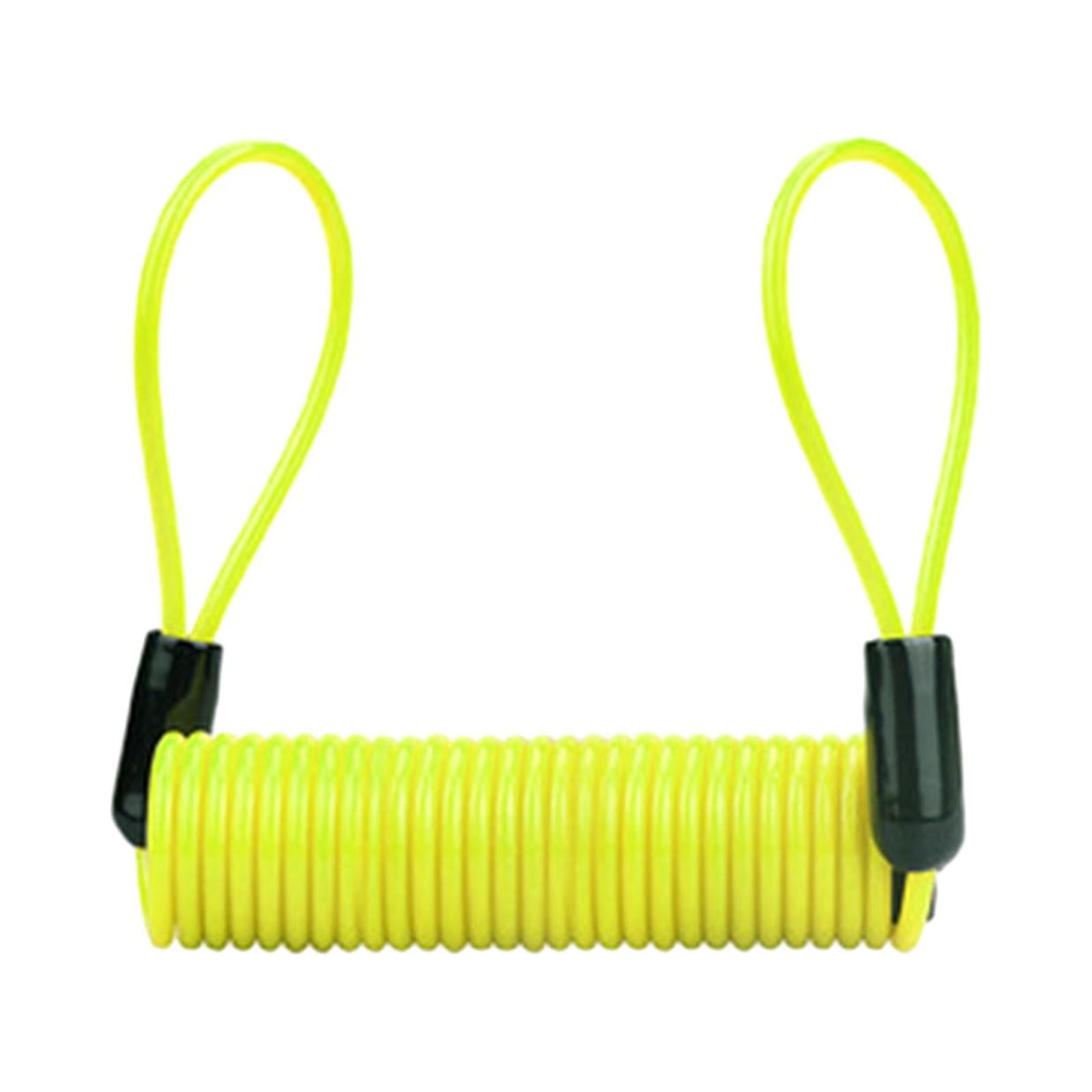 Magideal - Cable De Recordatorio De Bloqueo De Disco De Motocicleta, Cable De Recordatorio De Disco, Cable De Bloqueo De Disco De Cuerda De Alambre De Resorte De , Amarillo