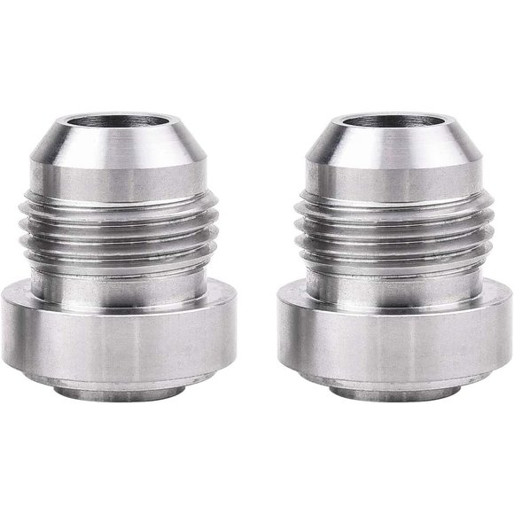 EVIL ENERGY Conector macho 10AN soldable de acero inoxidable, 2 piezas