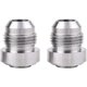 thumbnail image 1 of EVIL ENERGY Conector macho 10AN soldable de acero inoxidable, 2 piezas, 1 of 3