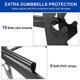 thumbnail image 4 of Soporte de goma para mancuernas, estante de almacenamiento para mancuernas, perfecto para un juego d, 4 of 9