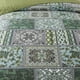 thumbnail image 4 of Juego de colcha acolchada NEWLAKE Queen de algodón bohemio verde, 4 of 8
