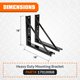 thumbnail image 4 of Soporte de Montaje Buyers Products 46 cm Negro – Pack de 2, 4 of 7