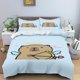thumbnail image 1 of x294 Bed SheetsCartoon Kapybara Quilt Cover, Skin-Friendly And Breathable Duvet, Teenager, Fluffy, Warm, Cuddly, Comforter, Warmth Bedding 3-Piece Bedding Set (1 Duvet Cover + 2 Pillow Shams) nj294, 1 of 5