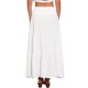thumbnail image 3 of INSPIRE CHIC Falda Maxi de Verano para Mujer Casual con Cintura Alta Elástica Boho Faldas Largas XL Blanca, 3 of 6
