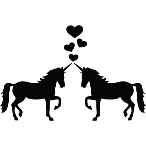 Rienda Libre Graphics - Decomural Unicorn Love Fairytale Ws-46737