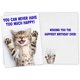 thumbnail image 2 of Tarjeta de cumpleaños CardFool Gatito 5 x 7 pulgadas, 2 of 3