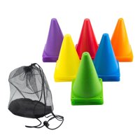 Ioensy - 30 Conos De Fútbol Resistentes De 7,1 Pulgadas Para Entrenamiento Con Bolsa De Almacenamiento Para Practicar.