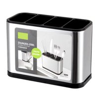 Genérico - Organizador Y Escurridor Para Cubiertos Plateado