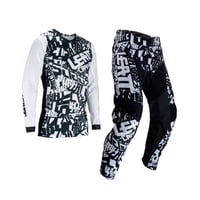 Kit Leatt Moto 3.5 Jersey Con Pantalón Blanco