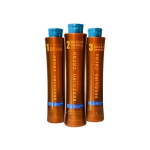 Mar Beauty - Kit Alisado Brazilian Cacau 1000Ml C/U 3 Pasos Marbeauty