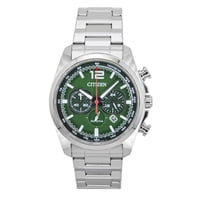 Reloj Cronógrafo Citizen Acero Inoxidable Esfera Verde 100M Hombre