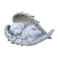 Ioensy - Estatua Conmemorativa Para Tumbas De Mascotas, Estatua De Tributo Para Lápida Al Aire Libre, Mascota Perdida, Ángel, Cachorro