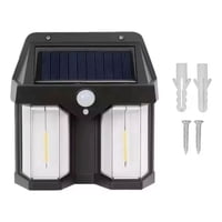 Max - Lámpara Solar Farol Doble Con Sensor Luz Cálida