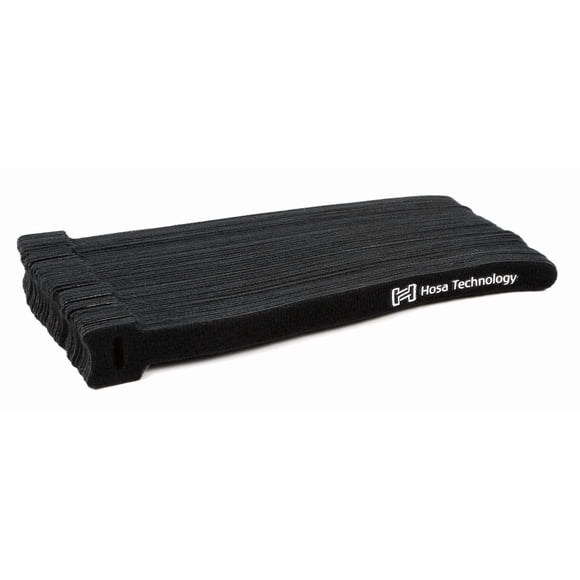 Brida para cables HOSA Hook and Loop WTI-508 negra, paquete de 50