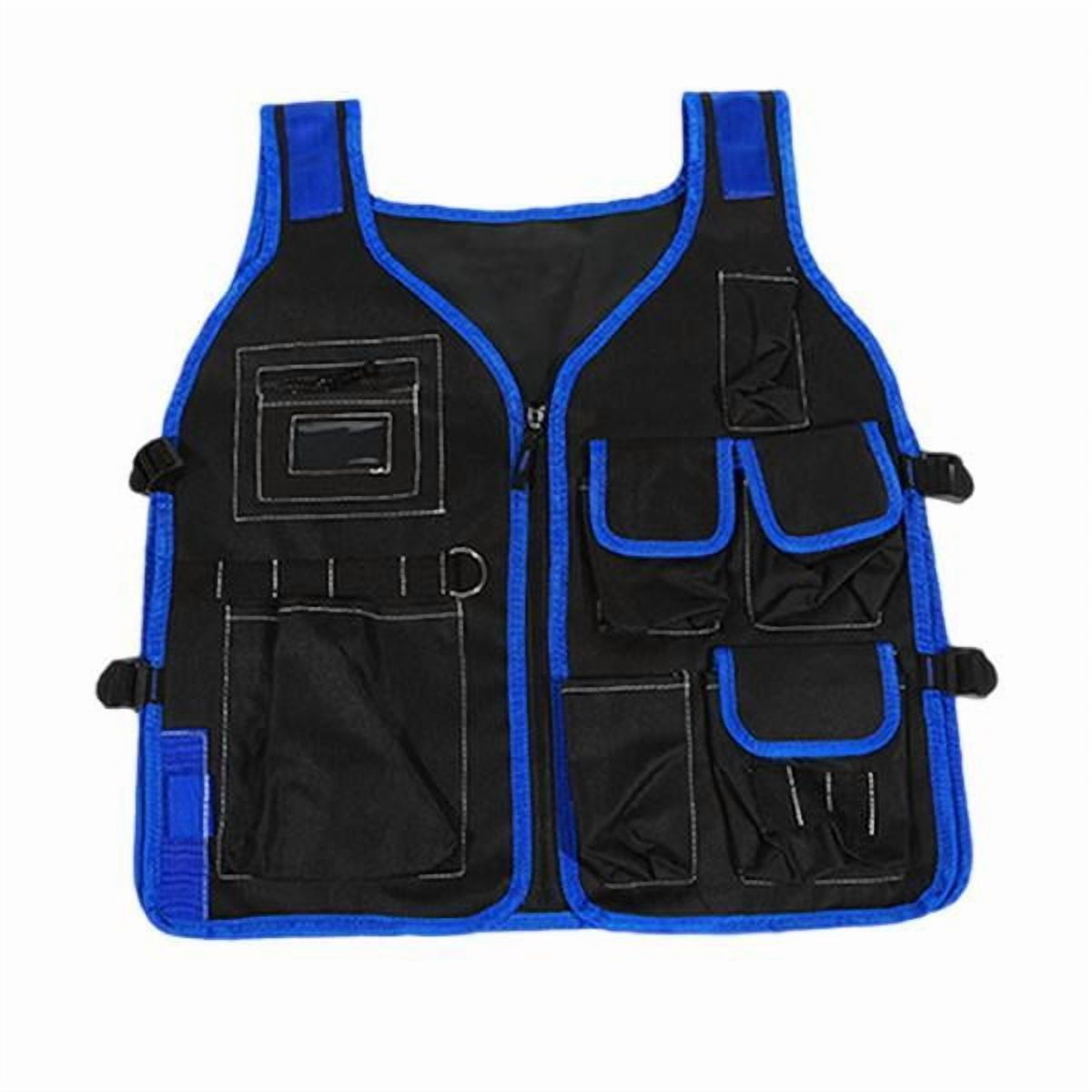 Ioensy - Chaleco De Herramientas Con Múltiples Bolsillos Para Carpinteros, Fontaneros Domésticos, Mujeres, Ala Roja