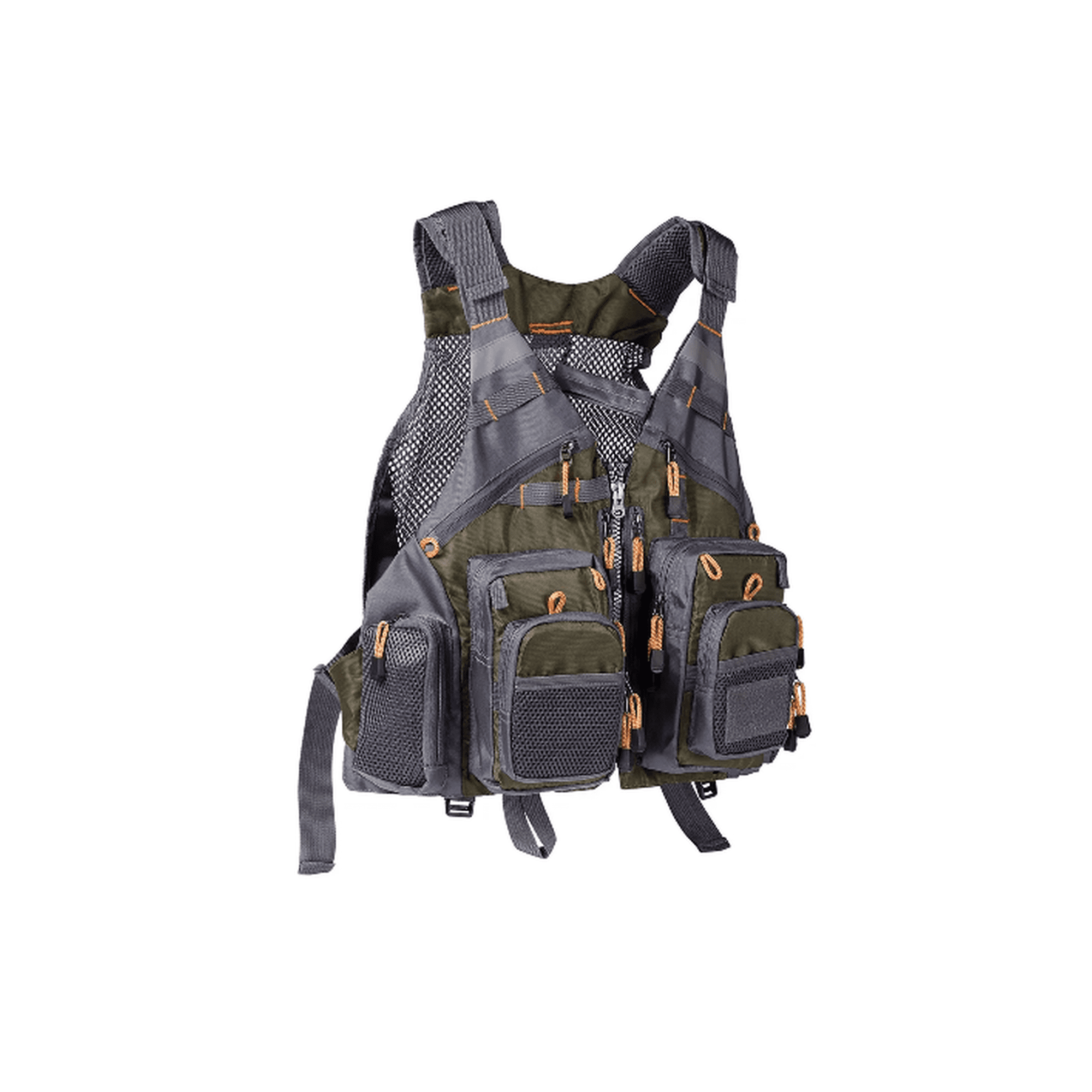 Genérico - Chaleco Reflectante Con Bolsillos Talla Estándar (s-xl), Adulto, Verde