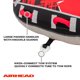 thumbnail image 4 of Tubo remolcable AirHead G-Force 3 para 1 a 3 pasajeros que navegan en bote, rojo, 4 of 9