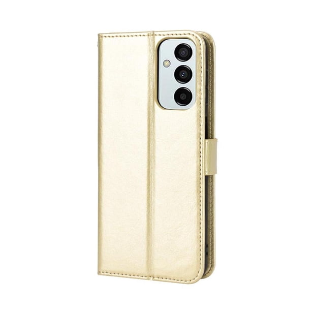 Funda tipo libro para Samsung Galaxy M23 5G, cartera todo‑en‑uno, funda multifuncional con tarjetero y correa de muñeca desmontable