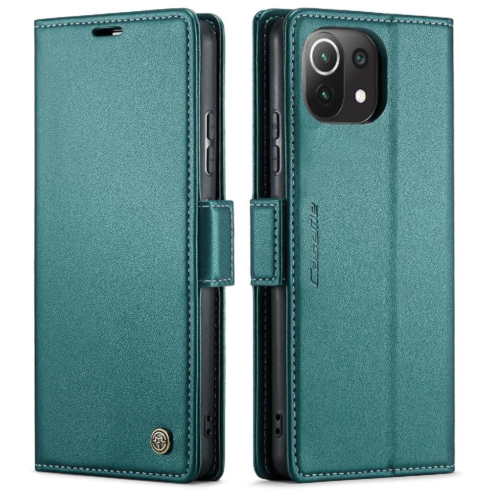 Caseme Tipo Cartera Xiaomi 11 Lite Con Cierre Magnético, Rfid, Tarjetero, Soporte, Carga Inalámbrica