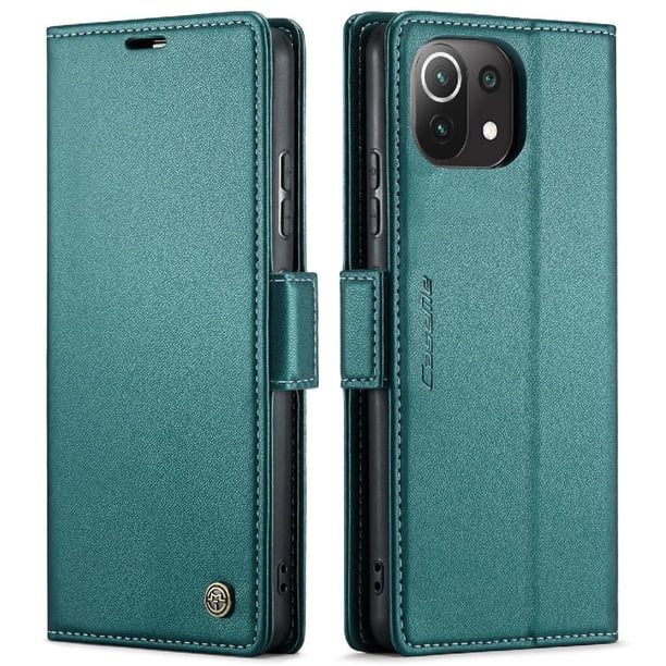 CaseMe tipo cartera Xiaomi 11 Lite con cierre magnético, RFID, tarjetero, soporte, carga inalámbrica
