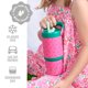 thumbnail image 4 of Ello Oasis Go+ Vaso Térmico de Acero Inoxidable de 14 oz (414 ml) para Niños con Pajilla – Sandía, 4 of 8