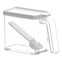 Bothyi - Caja Transparente Para Condimentos, Recipiente Para Sal Con Tapa, Asa Y Cuchara