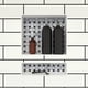 thumbnail image 4 of Estante de ducha empotrado doble Tile Redi negro 41x51x10 cm, 4 of 9
