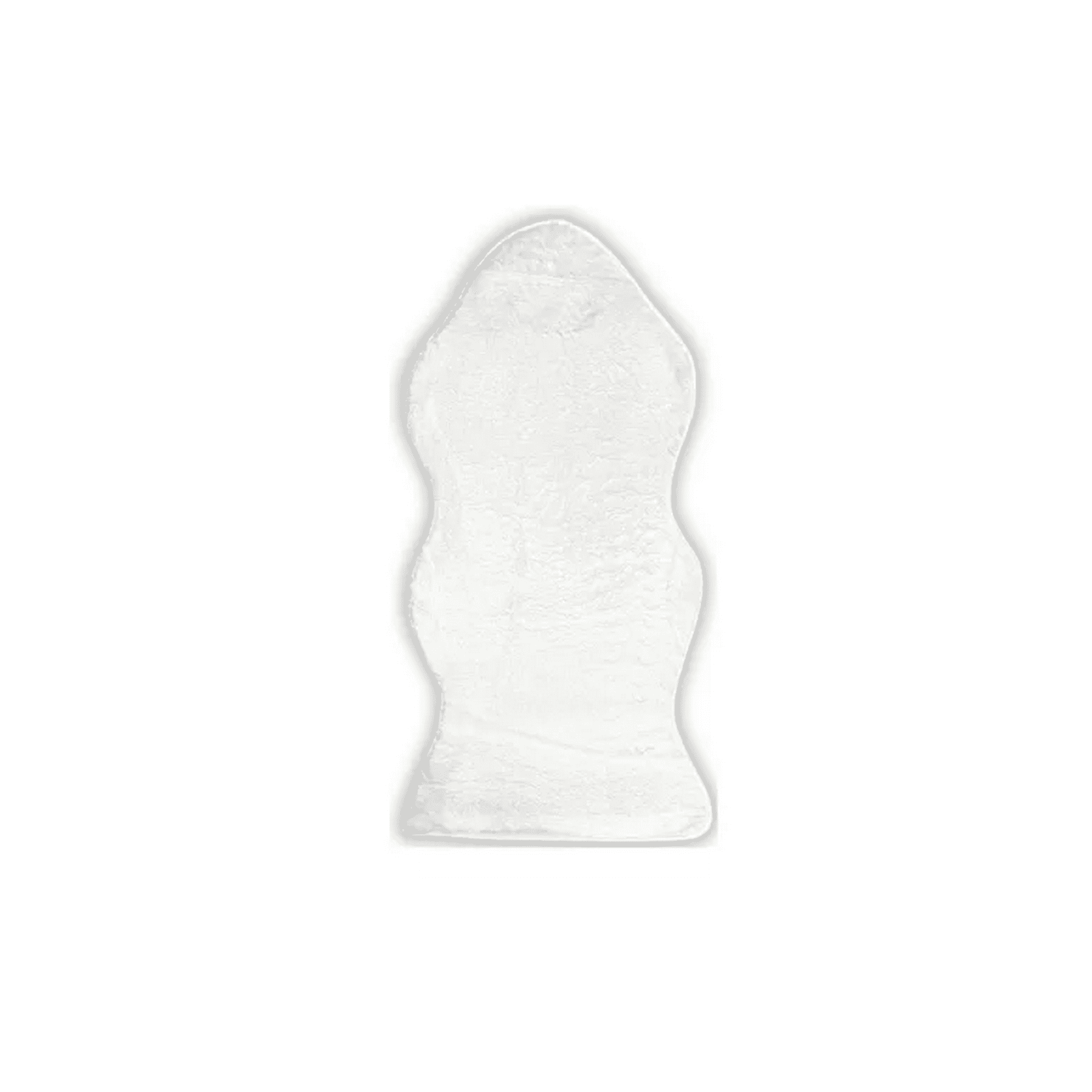 Genérico - Alfombra Peluda Para Bajada De Cama Color Blanco