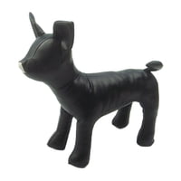 Magideal - 1 Maniquí De Perro, Posición De Piezaza, Modelo De Material Cuero Pu Para Exhibir Ropa Para Perros, Collares, Ropa, Suministros Para Tiendas De Mascotas , Negro S, Perro