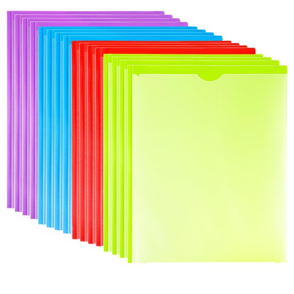 Carpeta TEWRLNDE, resistente, 3 bolsillos con puntas, 16 paquetes