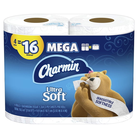 Papel higiénico Charmin Ultra Soft 4 Mega Rollos