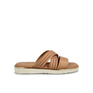 Sandalia Mujer Bata Megan Camel