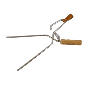 Magideal - Pinzas Para Chimenea Pinzas Para Fuego Aislamiento Térmico Abrazadera Larga Para Horno Pinzas De Carbono Para Barbacoa, Parrilla, Chimenea, Accesorios