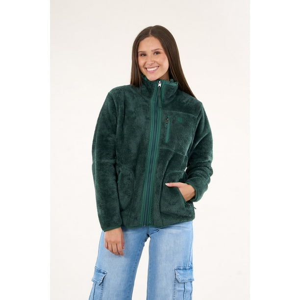 Poleron Polar Mujer Shaggy Cuello Alto 8760
