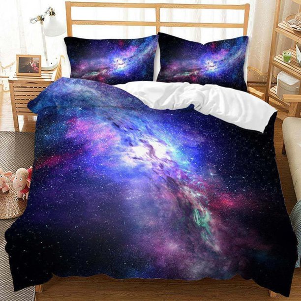 Space Collection3 Quilt Duvet Cover Set Bed Linen Bedding Comforter Cover 3-Piece Bedding Set