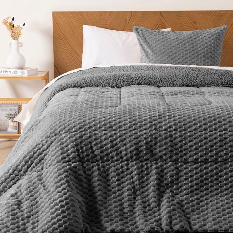 Mashini - Plumon Flannel Jqd Sherpa 1.5 P Marengo